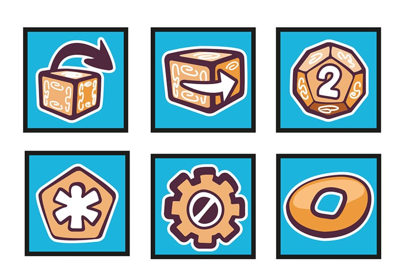 Silk screen dice