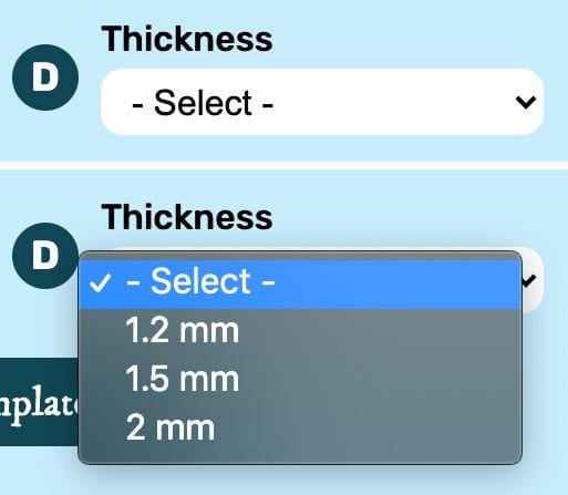 thickness