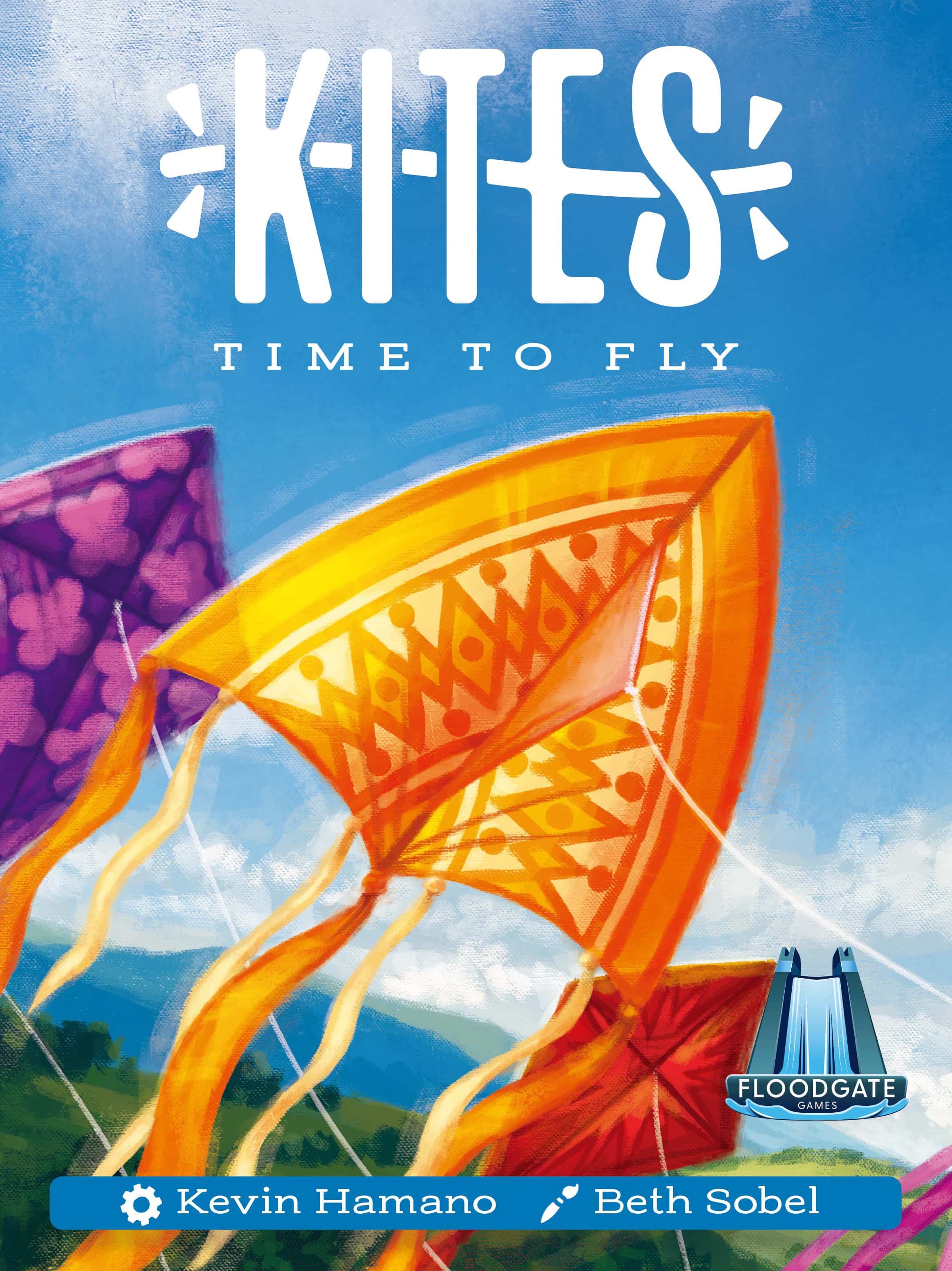 Kites was published by Floodgate Games and the board game manufacturer was Boda Games Manufacturing.