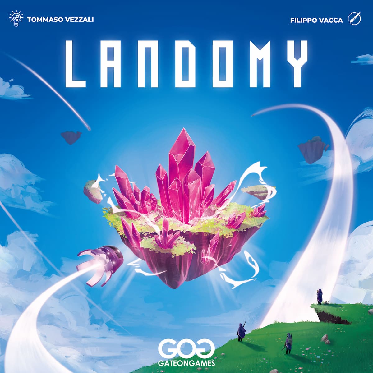 Landomy the board game was published by GateOnGames and the board game manufacturer was Boda Games Manufacturing.