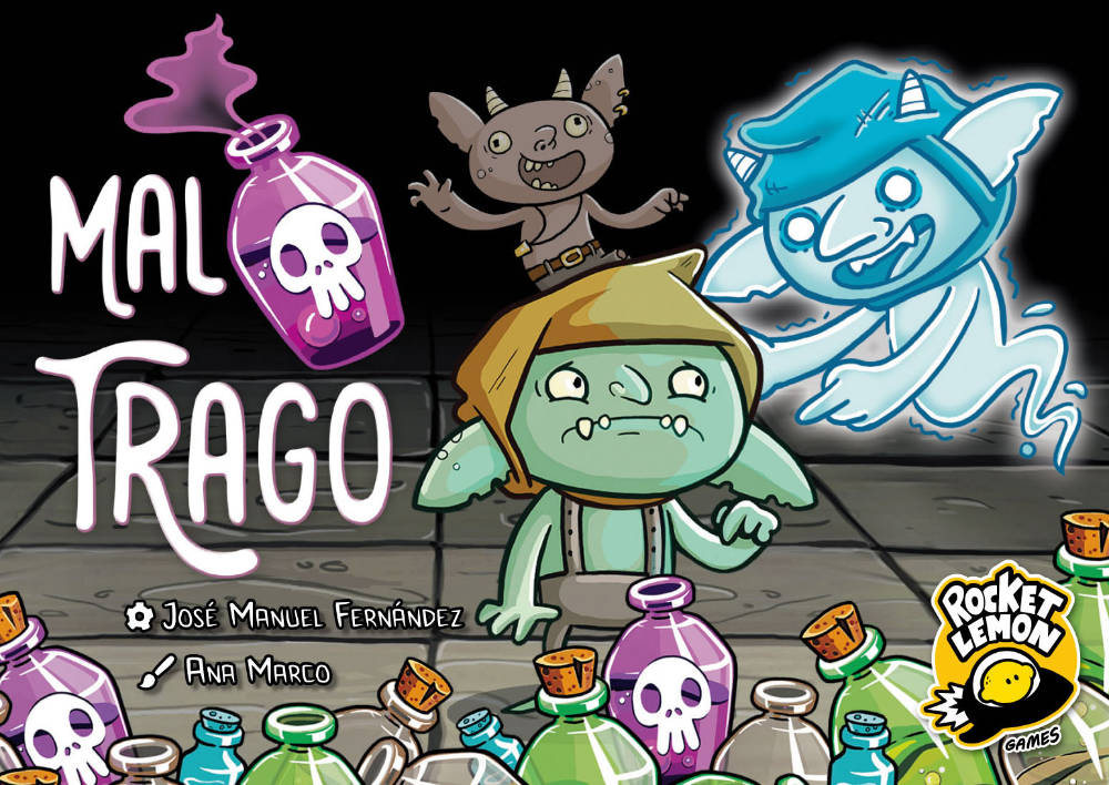 Mal Trago the board game was published by Rocket Lemon Games and the board game manufacturer was Boda Games Manufacturing