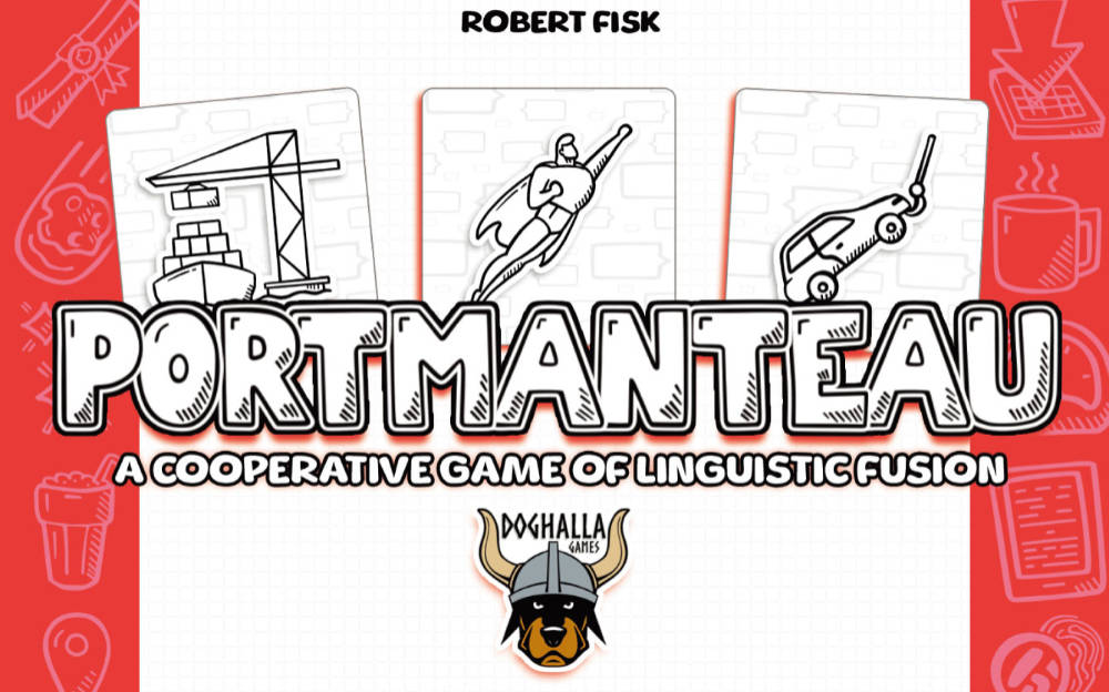 Portmanteau the board game was published by Doghalla Games and the board game manufacturer was Boda Games Manufacturing