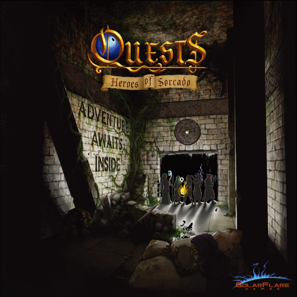 Quests: Heroes of Sorcado the board game was published by SolarFlare Games and the board game manufacturer was Boda Games Manufacturing