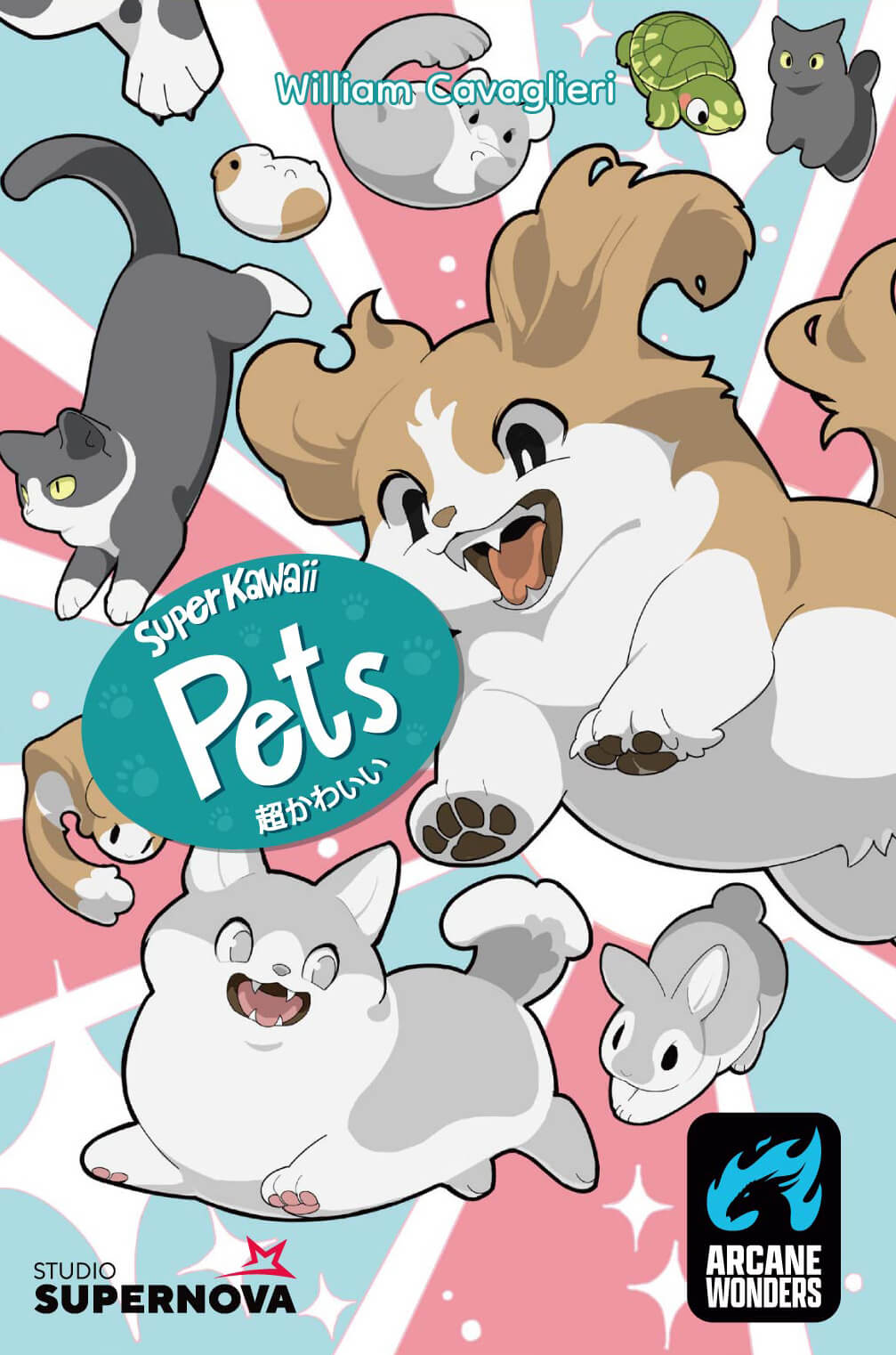 Super Kawaii Pets the board game was published by Arcane Wonders and the board game manufacturer was Boda Games Manufacturing.