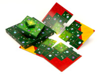 Boop the Halls double layer punchboard tiles